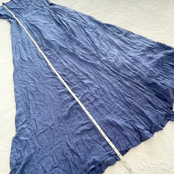 NWOT Lulus Heart of Marigold Denim Blue Wrap Maxi Dress Small - Picture 7 of 7